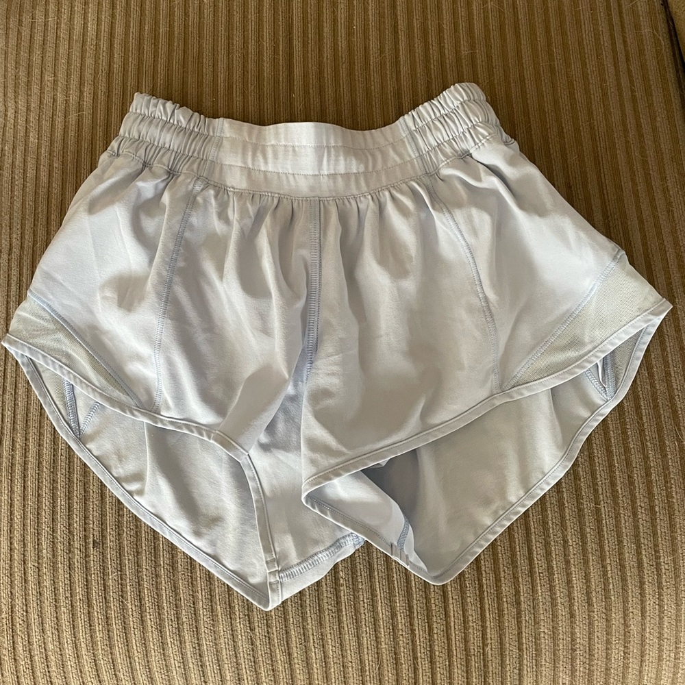 Blue lululemon hotty hot shorts
